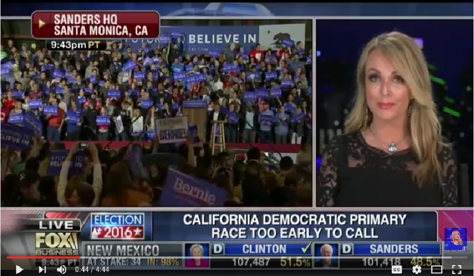 Photo of Bernie Supporters Suppressed in California by AP report that Hillary is the nominee